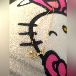 10KT Yellow Gold “Queen Pendant” 18 inch